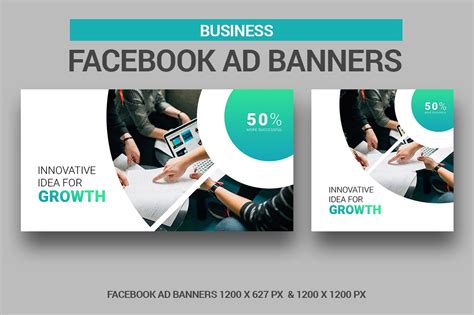 Business Facebook Ad Banner | Social Media Templates ~ Creative Market