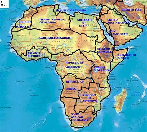 Redrawn Map Of Africa, With New Borders(check The Pic) - Politics - Nigeria