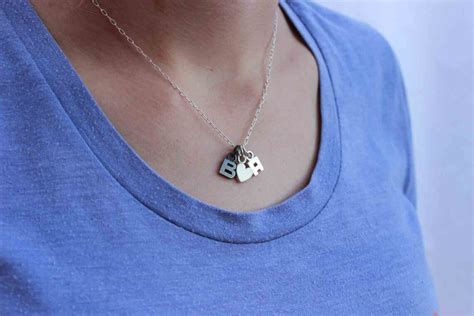 Initial Necklace Personalized Initial necklace Initial | Etsy