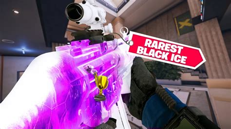 Using My RAREST Black Ice Skins In Rainbow Six Siege - YouTube