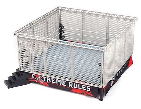 WWE Wrestling Xtreme Rules Cage Superstar Ring Wicked Cool Toys - ToyWiz