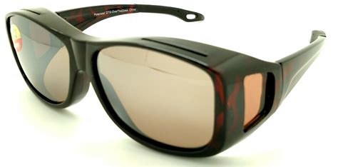 OTG Over-The-Glasses Polarized Brown Lens Ventilated Black sideview fr - TheMensStore.net