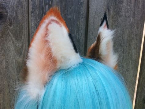 calico cat ears by woodlandcreatureshop on Etsy