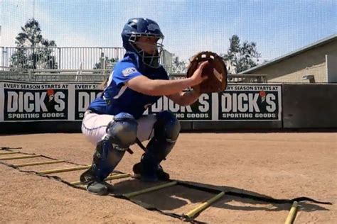 Softball Catcher Drills: Ladder Drill | PRO TIPS by DICK'S Sporting Goods