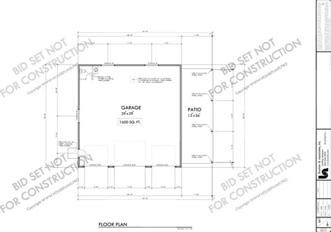 40x40 Garage Plan