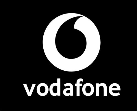 Vodafone Brand Logo Phone Symbol With Name White Design England Mobile Vector Illustration With ...