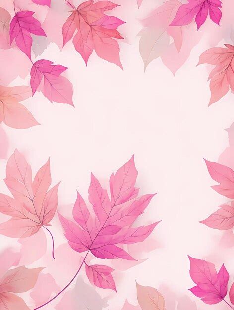 Watercolor pink floral leaves vector background | Premium AI-generated ...