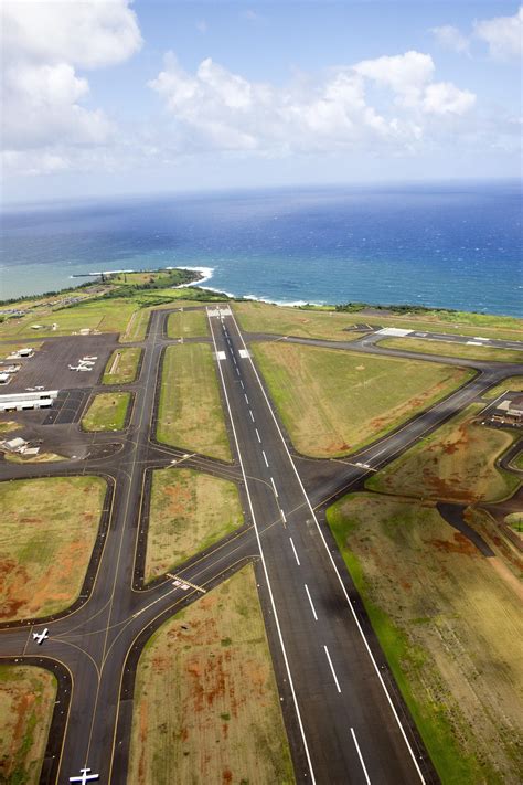 Lihue airport in Kauai during a helicopter tour