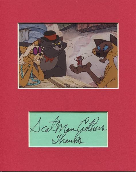 Scatman Crothers Disney AristoCats Scat Cat Voice Signed Autograph ...