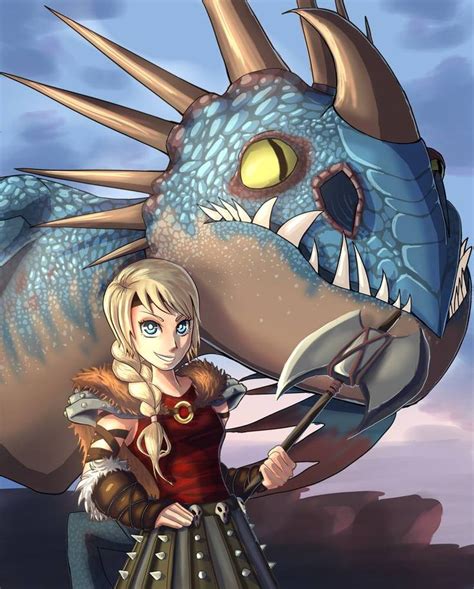 Astrid and Stormfly fanart by Tallinax | Dragons riders of berk, How to ...