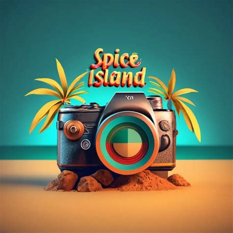 LOGO Design For Spice Island Photography Realistic Camera and Lens with Grenada Flag Colors and ...