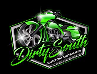 Dirty South Custom Detailing Logo Design - 48hourslogo