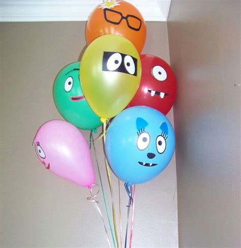 Pin by Clarissa Reed on Yo gaba gaba | Balloon face, Yo gabba gabba, 2nd birthday parties