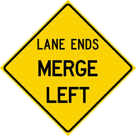 lane ends merge left sign mutcd - Tomeka Nava