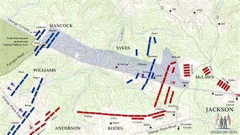 Chancellorsville Animated Map | Maj. Gen. Joseph Hooker’s well-executed crossing of the ...