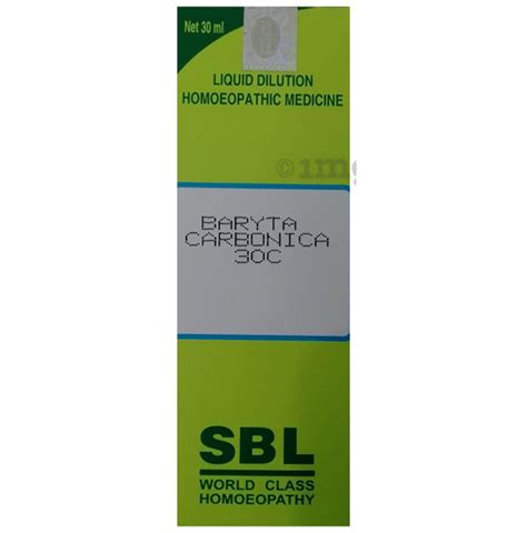 SBL Baryta Carbonica Dilution 30C: Buy bottle of 30.0 ml Dilution at ...