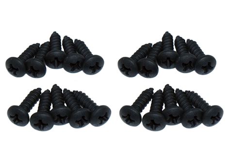 20 Black 1/2" Screws