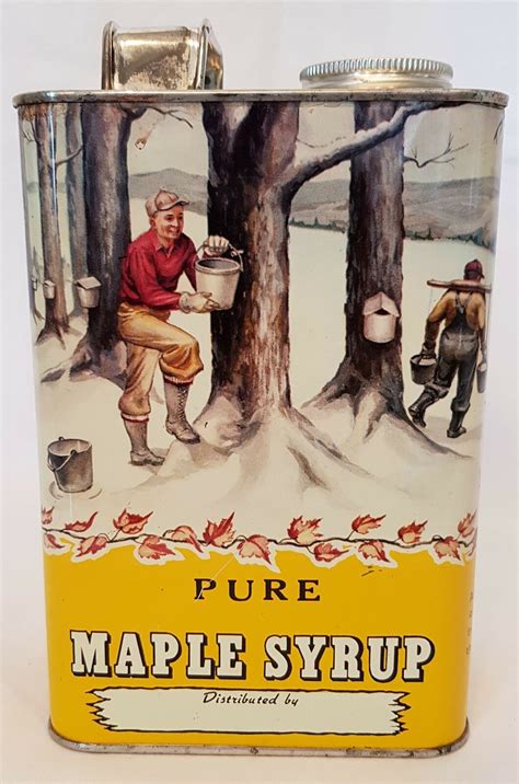 History of Maple Syrup Cans - Color Lithographed Cans - Maple Syrup History