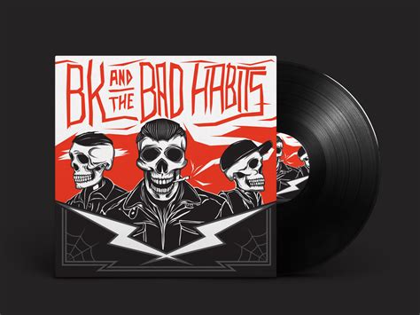 BK & The Bad Habits Album Cover by Daniel Loewen on Dribbble