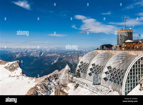 Zugspitze summit. Germany Stock Photo - Alamy