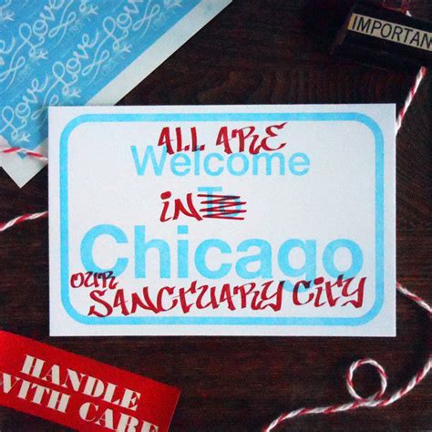 chicago sanctuary city sign – a. favorite design