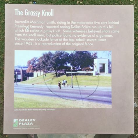 The Grassy Knoll Historical Marker