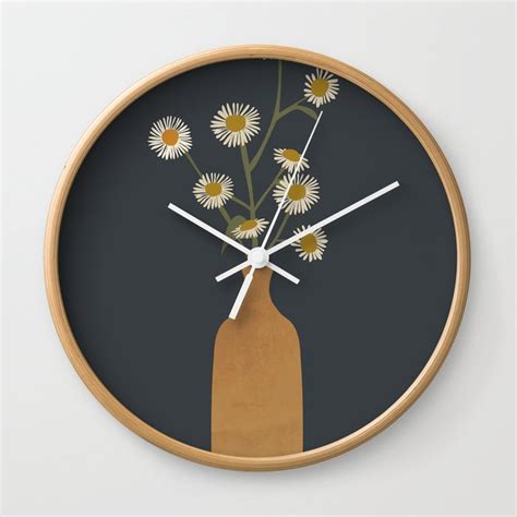 Flowers Wall Clock - Beautiful Minimalist Wall Clock - Simplicity Hunter