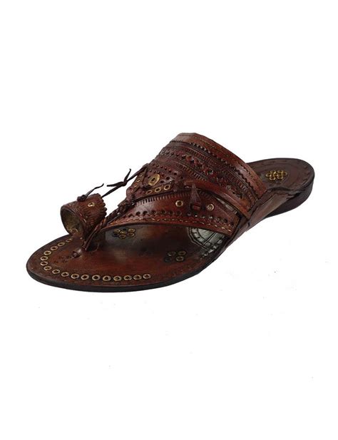 Handmade Authentic Genuine Leather Kolhapuri Chappals For Men - KALAPURI - 2816148