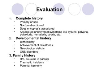 Enuresis | PPT