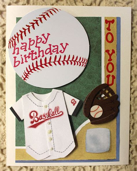 Baseball Happy Birthday Card. $10.00 via Etsy. | Birthday cards for ...