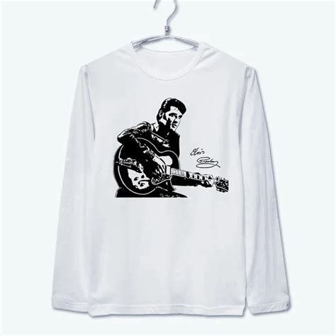 Elvis Presley t shirts men women's tee long sleeves t shirts-in T ...