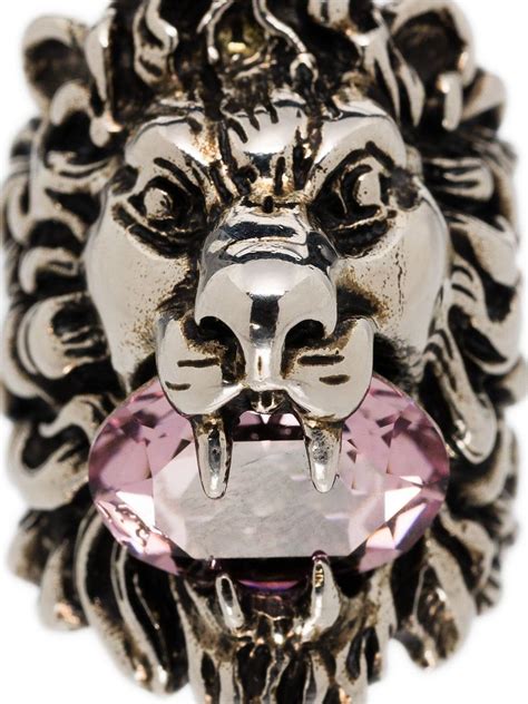 Gucci Lion Head Ring in Silver (Metallic) - Lyst