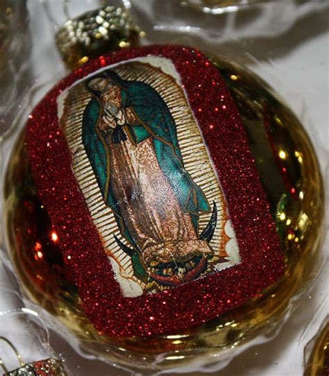 Items similar to Mexican Christmas Ornaments Decorations Virgen de Guadalupe on Etsy