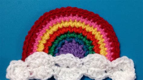 How To Crochet A Beautiful Rainbow Applique - DIY Crafts Tutorial - Guidecentral - YouTube