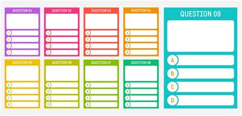 Quiz Card Templates Vol. 2 | Quiz, Template printable, Retail resume examples