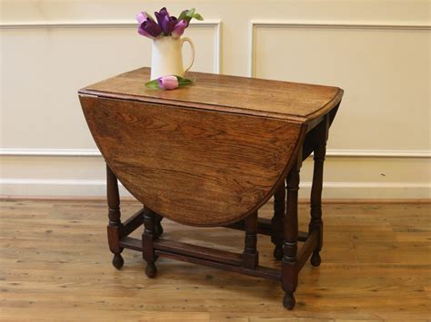Antique English Oak Drop Leaf Dining Table, Rustic Gate Leg Table, 19th C. For Sale | Antiques ...