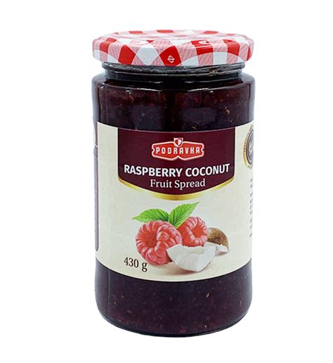 Podravka Raspberry Coconut Jam 430g - Gourmet Mix