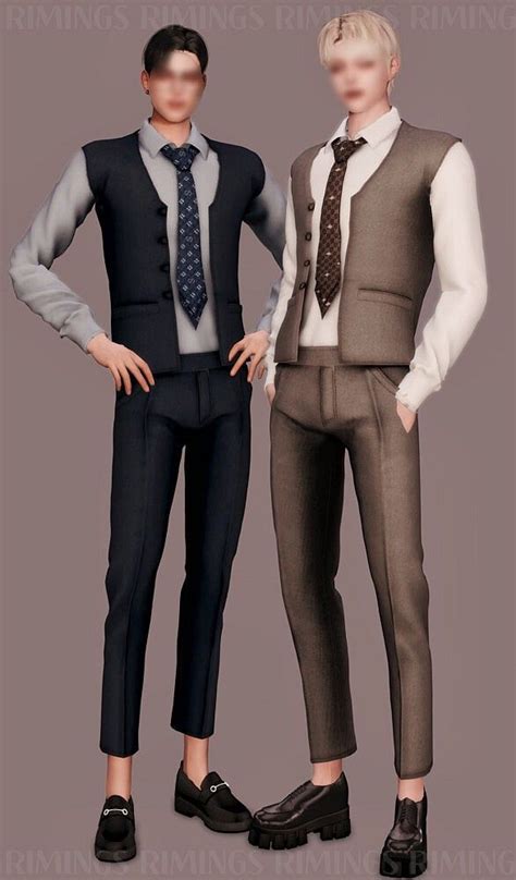 Twopiece Suit from Rimings | Sims 4 male clothes, Sims 4 clothing, Sims 4 mods clothes