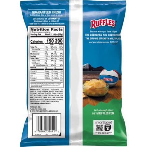 Ruffles® Sour Cream & Onion Potato Chips, 2.5 oz - Ralphs