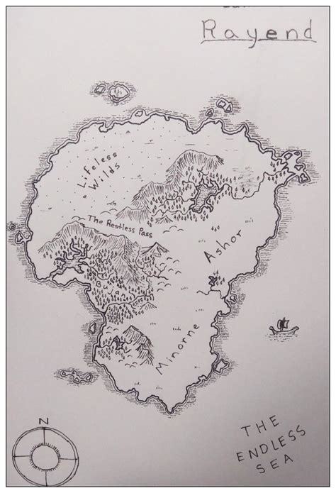 How to draw your own fantasy map for Dungeons and Dragons. | Map sketch, Fantasy map, Fantasy ...