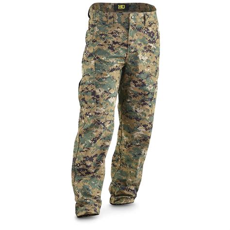 HQ ISSUE Military-Style Digital Woodland Camo BDU Pants - 648179 ...