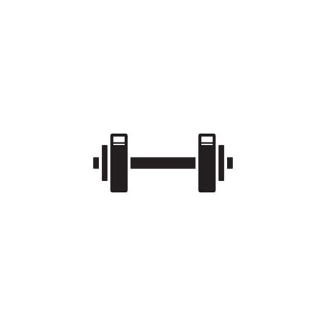 a simple Dumbbell logo or icon design 22524958 Vector Art at Vecteezy