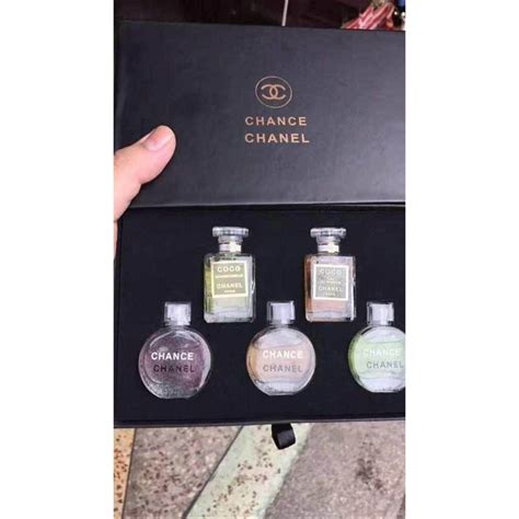 Chanel 5 in 1 Perfume Travel Set Chance and Coco Mademoiselle- RARE