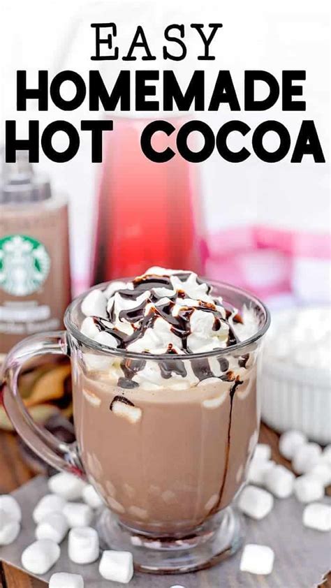 Super Easy Homemade Hot Cocoa Recipe