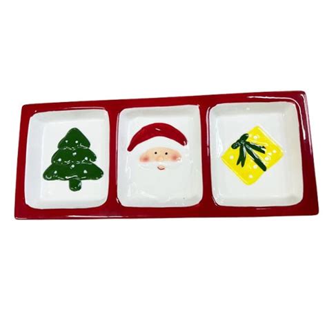 Christmas Ceramic Serving Plate - KaroutExpress