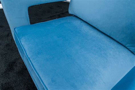 Modern Blue Velvet Chair - A1 Party Rental