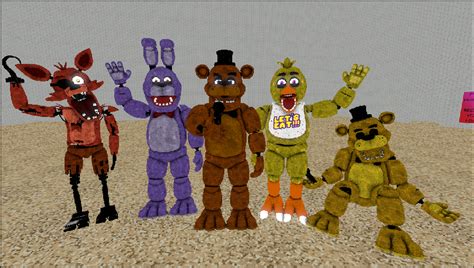 (SFM) Fnaf 1 animatronics by Lachlanredinkling155 on DeviantArt