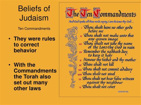 PPT - Beliefs of Judaism PowerPoint Presentation, free download - ID ...