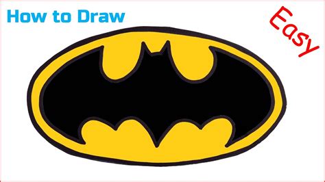 How To Draw Batman Logo Easy Drawing Guides | The Best Porn Website