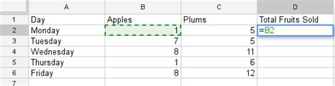 Spreadsheet Formulae